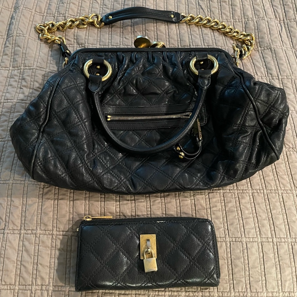 Marc Jacobs Quilted Large Purse and Wallet